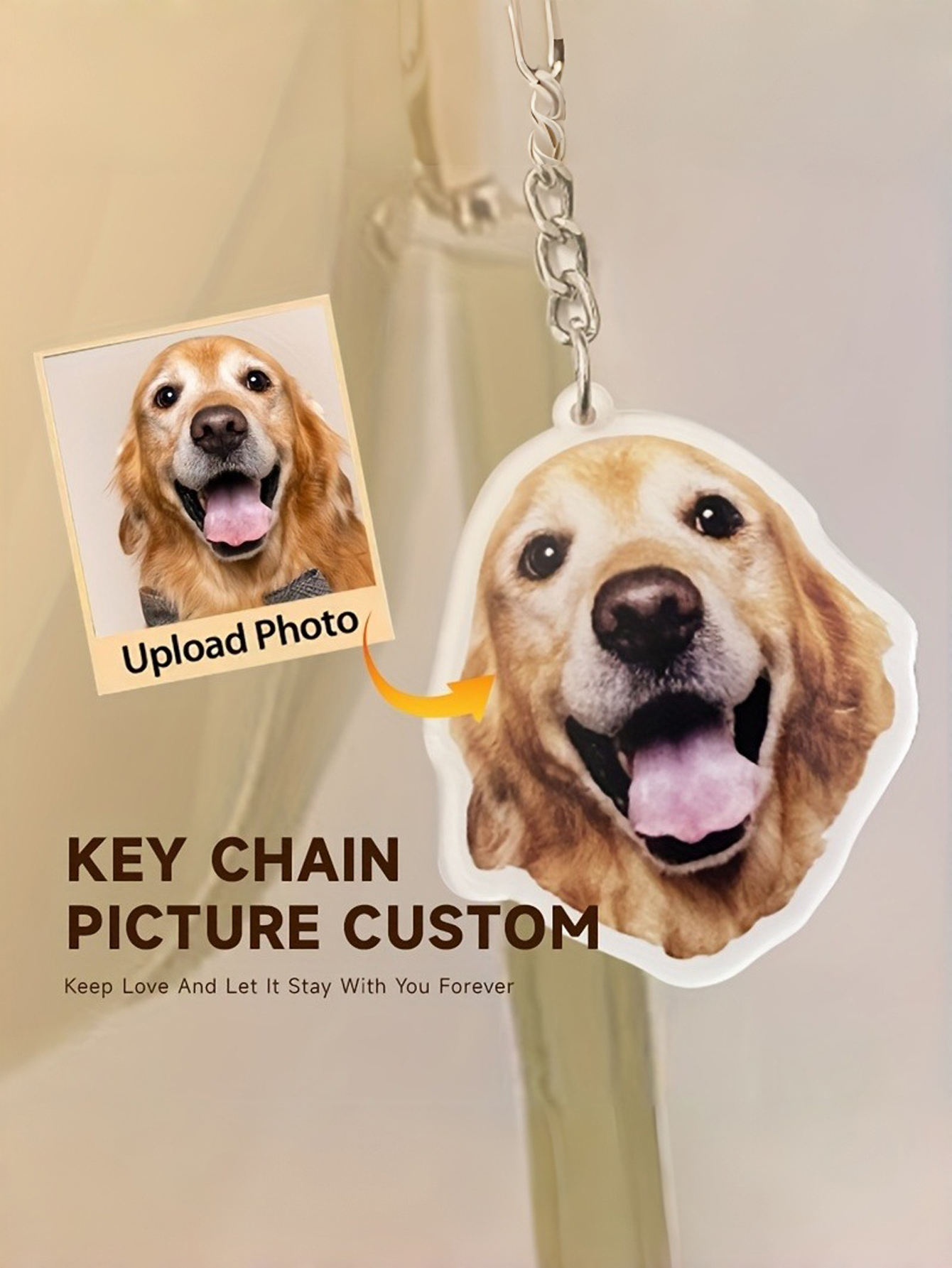 Custom Pet Acrylic Keychain Charms